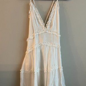 Princess Polly white frill dress